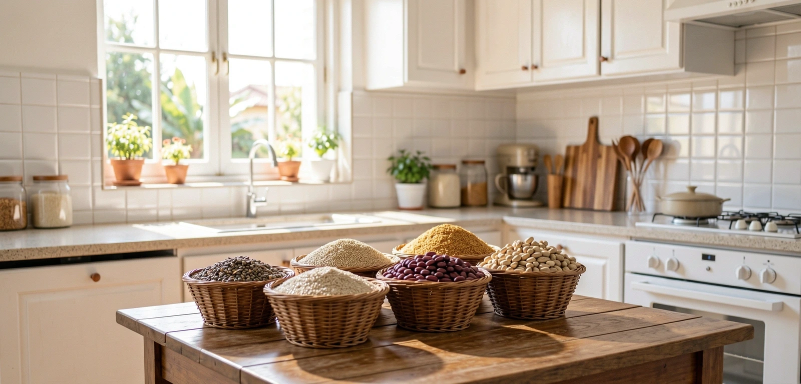 Ambiente de cocina saludable